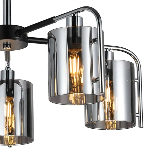 Люстра Escada 671/5P Chrome ELEGANT — черный, ракурс 3