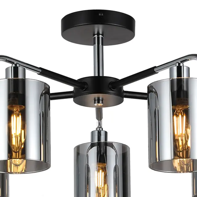Люстра Escada 671/5P Chrome ELEGANT — черный, ракурс 4