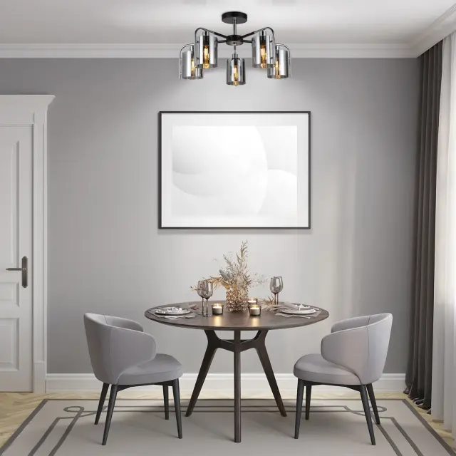 Люстра Escada 671/5P Chrome ELEGANT — черный, ракурс 5