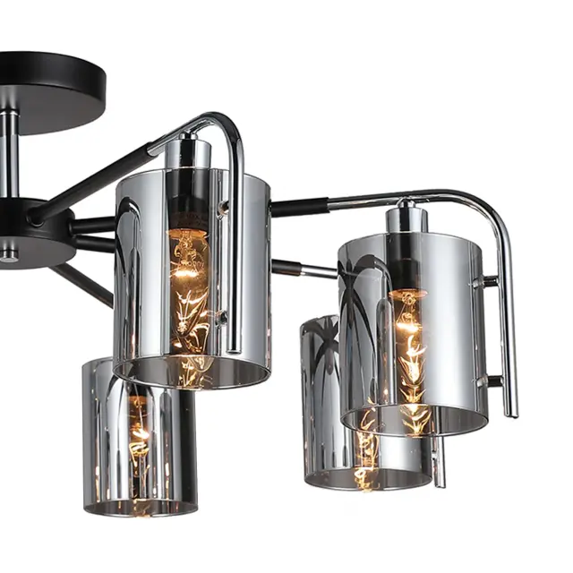 Люстра Escada 671/8P Chrome ELEGANT — черный, ракурс 3