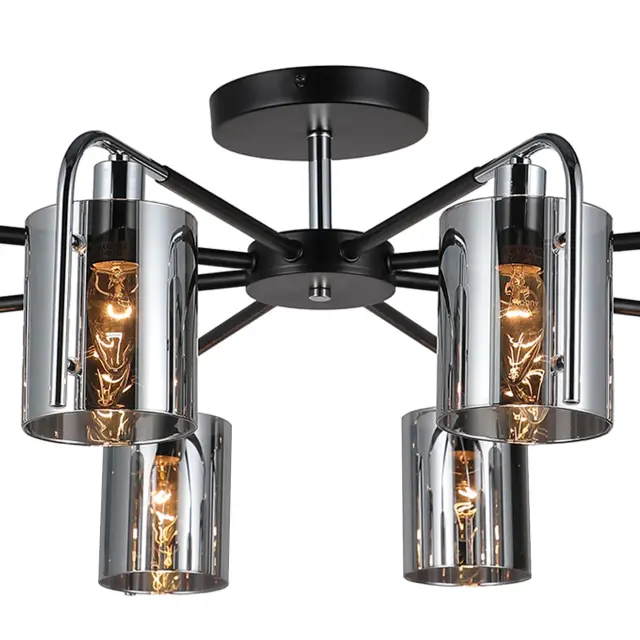 Люстра Escada 671/8P Chrome ELEGANT — черный, ракурс 5