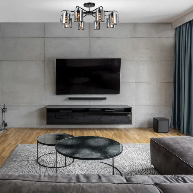 Люстра Escada 671/8P Chrome ELEGANT — черный, ракурс 6