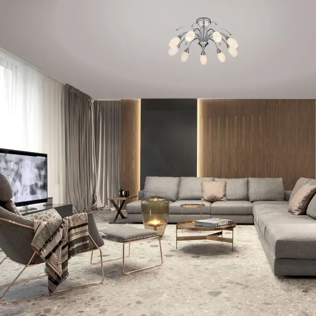 Люстра Eurosvet 22080/9 хром GINEVRA, ракурс 2