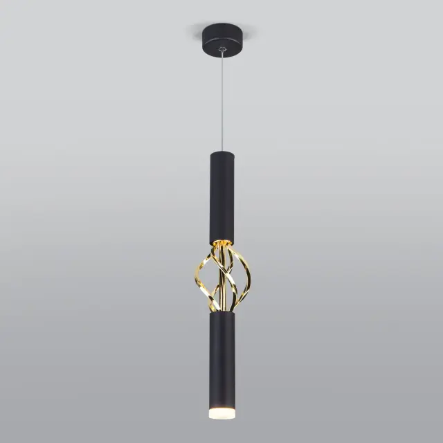 Светильник Eurosvet 50191/1 LED черный/золото LANCE