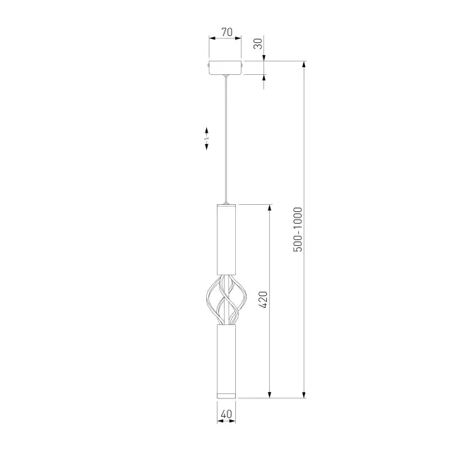 Светильник Eurosvet 50191/1 LED белый/хром LANCE, ракурс 5