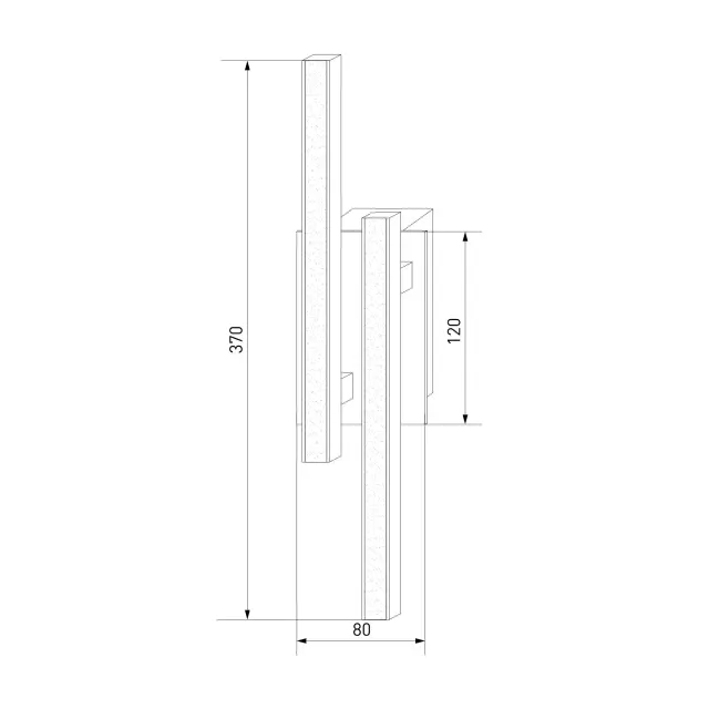 Бра Eurosvet 90020/2 хром HI-TECH, ракурс 3