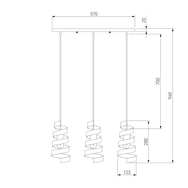 Светильник Eurosvet 50058/3 черный STORM, ракурс 5