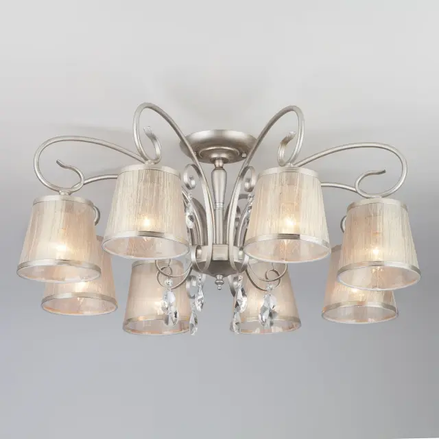 Люстра Eurosvet 60065/8 серебро LIONA — серебряный