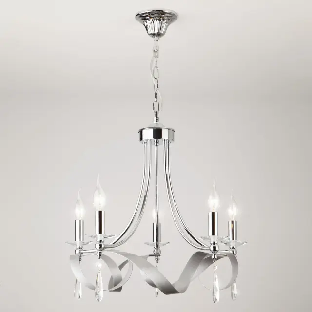 Люстра Eurosvet 60064/5 хром ADELIA — серебряный