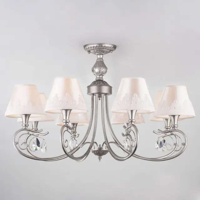Люстра Eurosvet 60069/8 серебро INCANTO — серебряный
