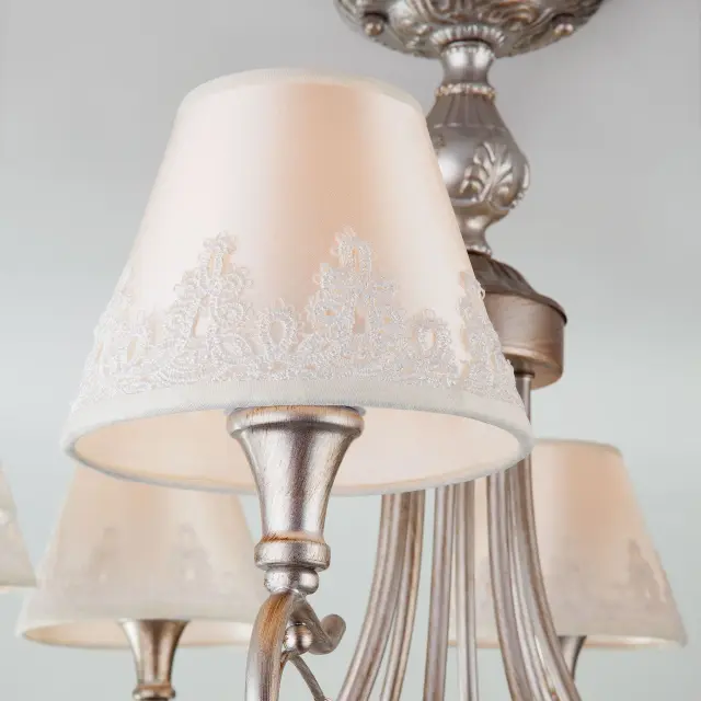 Люстра Eurosvet 60069/8 серебро INCANTO — серебряный, ракурс 2