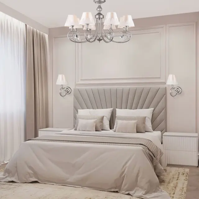 Люстра Eurosvet 60069/8 серебро INCANTO — серебряный, ракурс 4