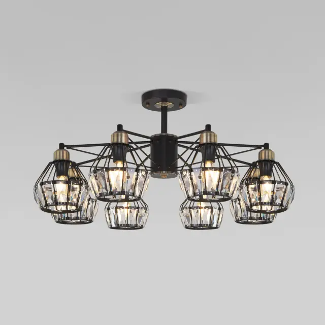 Люстра Eurosvet 70075/8 черный LORD