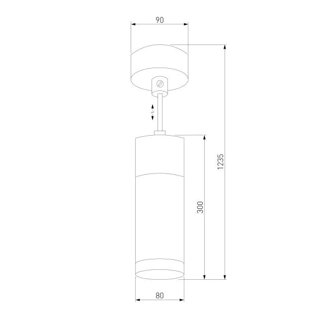 Светильник Eurosvet 50135/1 LED хром/черный жемчуг DOUBLE TOPPER, ракурс 5