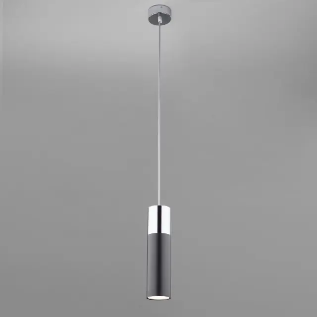 Светильник Eurosvet 50135/1 LED хром/черный DOUBLE TOPPER, ракурс 3