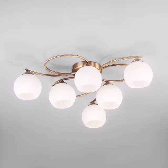 Люстра Eurosvet 30144/6 античная бронза ALBA