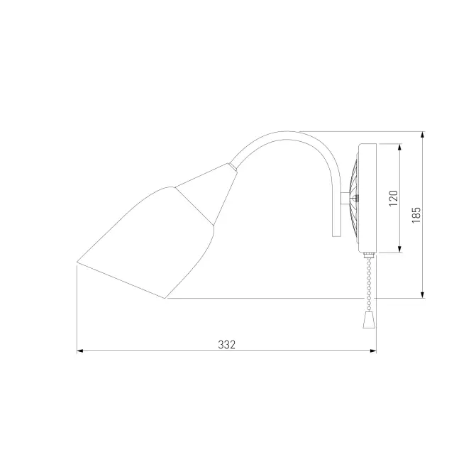 Бра Eurosvet 30149/1 золото ELLENE — золотой, ракурс 4