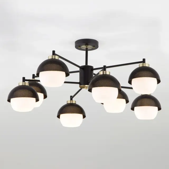 Люстра Eurosvet 70106/8 черный NOCCIOLA