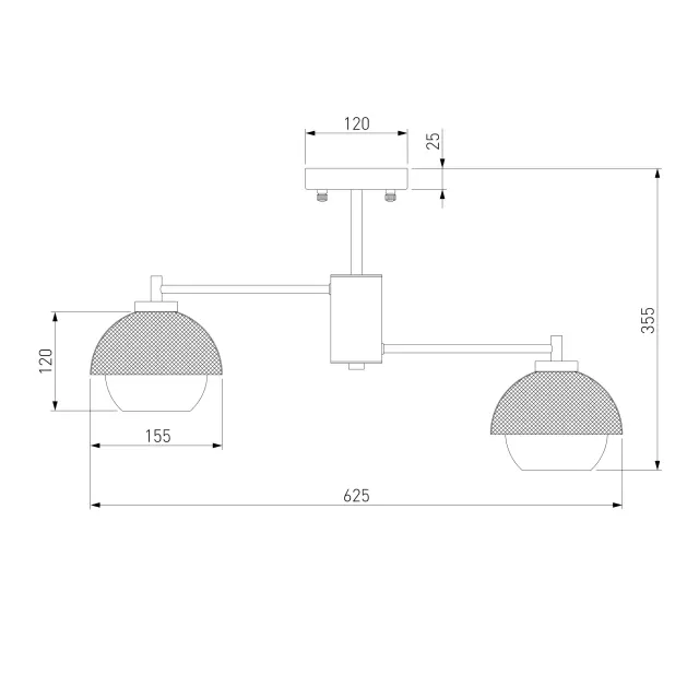 Люстра Eurosvet 70106/6 черный NOCCIOLA, ракурс 3