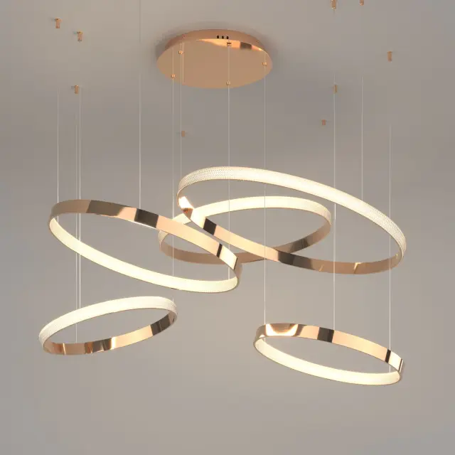 Светильник Eurosvet 90175/5 медный POSH — медь, ракурс 2