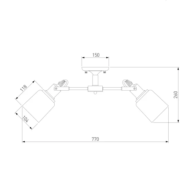 Люстра Eurosvet 70111/8 черный ASTOR, ракурс 4