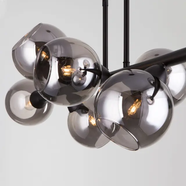 Люстра Eurosvet 70113/8 дымчатый Smart ROGER — черный, ракурс 3