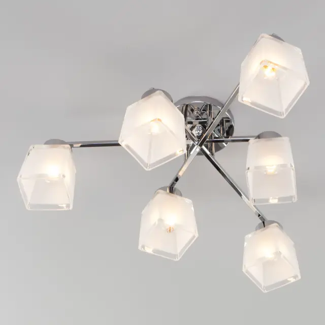 Люстра Eurosvet 30162/6 хром DELFI, ракурс 4