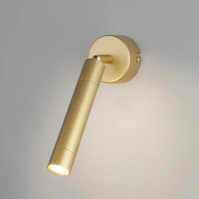 Бра Eurosvet 20084/1 LED матовое золото STRONG — золотой, ракурс 2