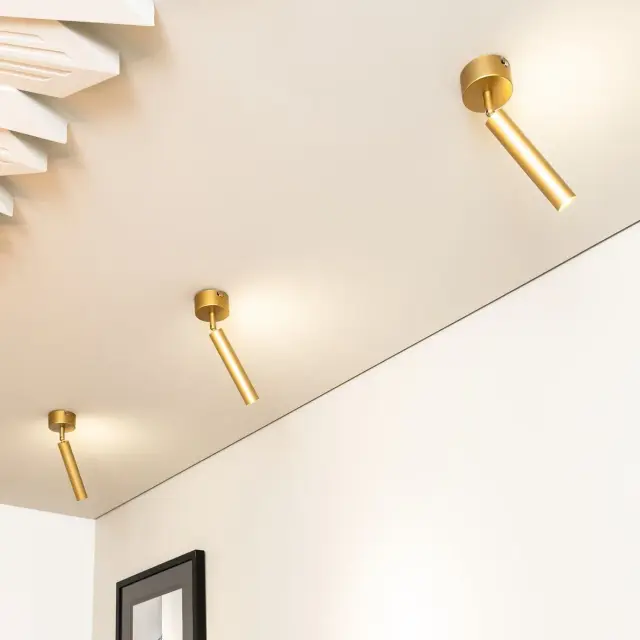 Бра Eurosvet 20084/1 LED матовое золото STRONG — золотой, ракурс 5
