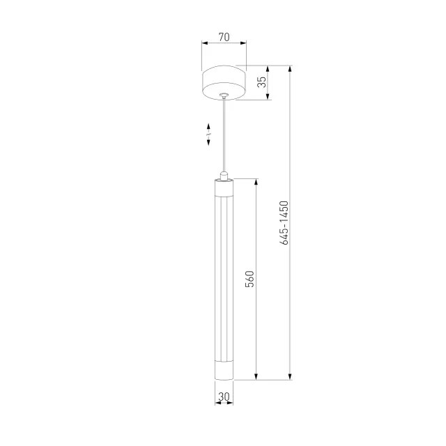 Светильник Eurosvet 50189/1 LED белый STRONG, ракурс 3