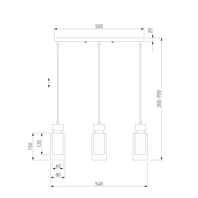 Светильник Eurosvet 50115/3 черный AMADO, ракурс 5