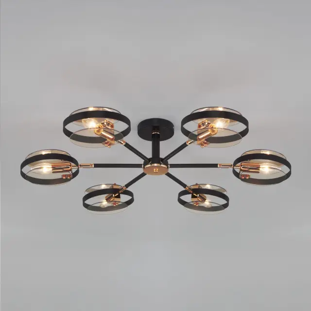 Люстра Eurosvet 70121/6 черный GALLO