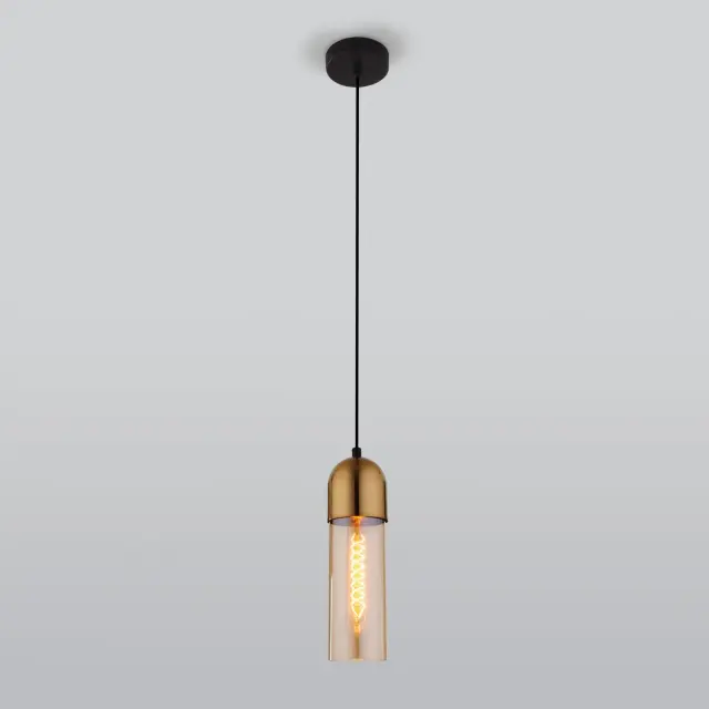 Светильник Eurosvet 50180/1 янтарный AIRON — черный, ракурс 2