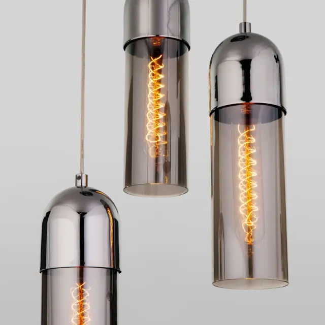 Светильник Eurosvet 50180/3 дымчатый AIRON — хром, ракурс 3