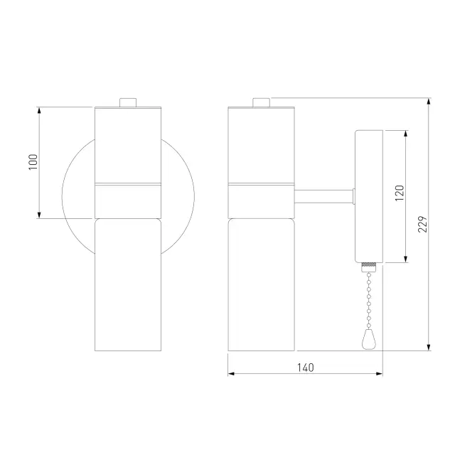 Бра Eurosvet 70125/1 черный TESORO, ракурс 5