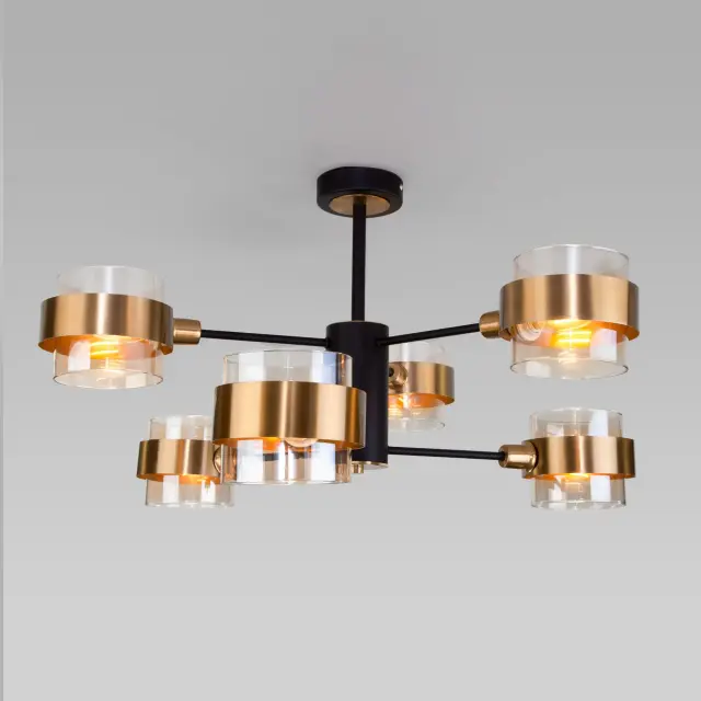 Люстра Eurosvet 70127/6 черный ARCADA