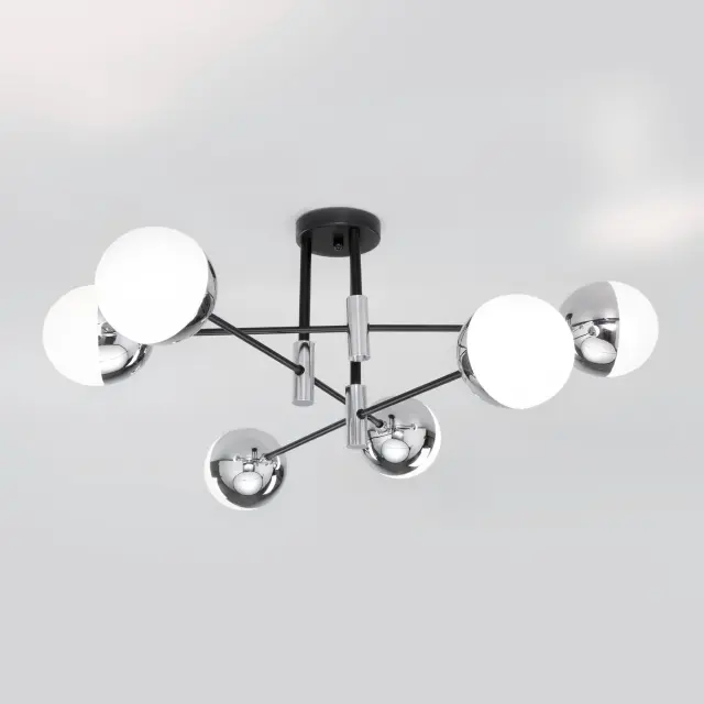 Люстра Eurosvet 70129/6 хром Smart NUVOLA — черный