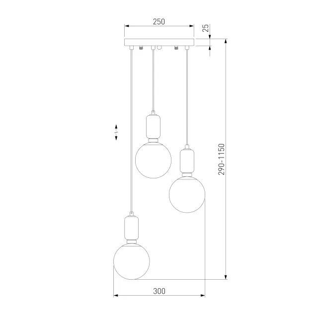 Светильник Eurosvet 50151/3 белый BUBBLE, ракурс 4