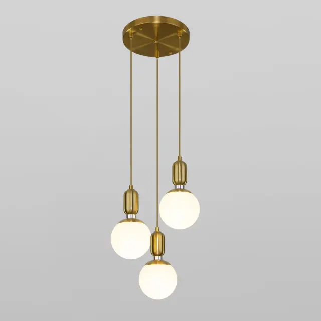Светильник Eurosvet 50151/3 латунь BUBBLE, ракурс 3