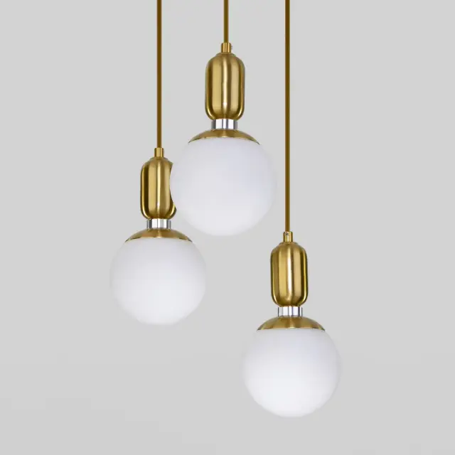 Светильник Eurosvet 50151/3 латунь BUBBLE, ракурс 4