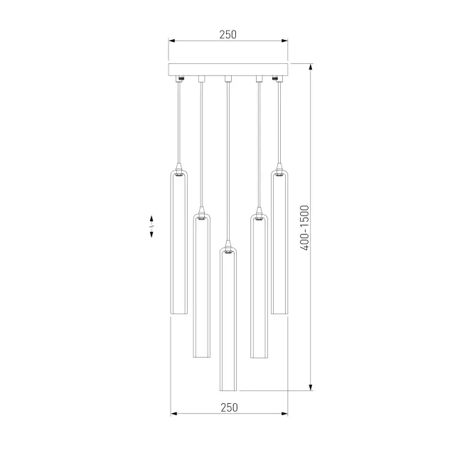 Светильник Eurosvet 50381/5 хром LYNN, ракурс 5