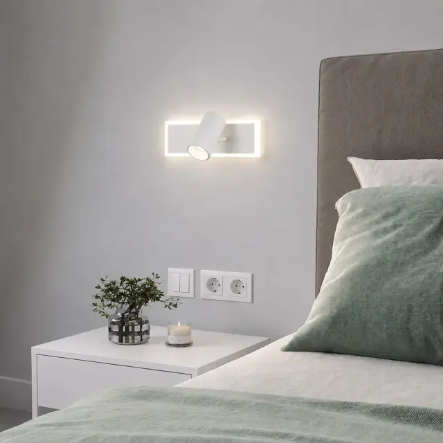 Бра Eurosvet 20127/1 LED белый BINAR, ракурс 4
