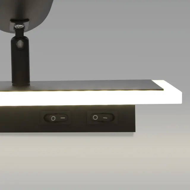 Бра Eurosvet 20127/1 LED черный BINAR, ракурс 2