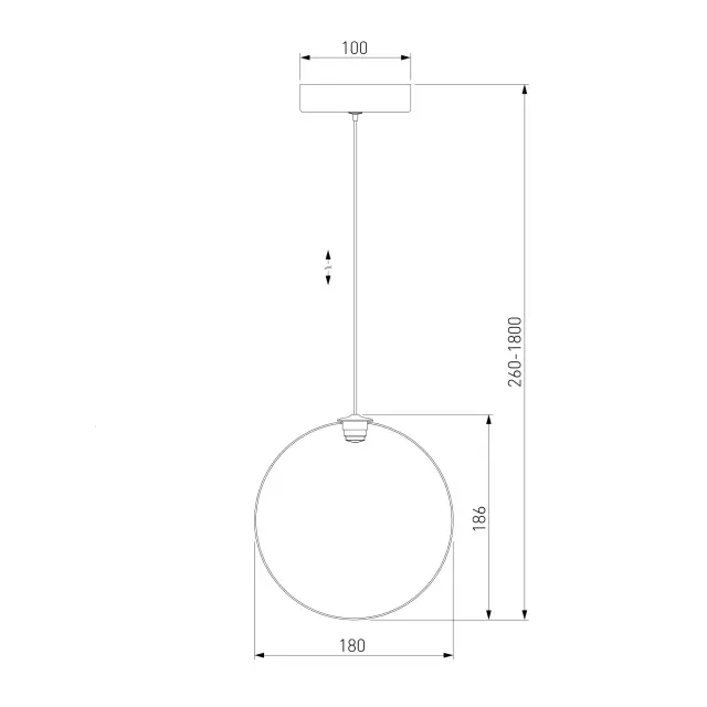 Светильник Eurosvet 50230/1 LED WONDER — хром, ракурс 4