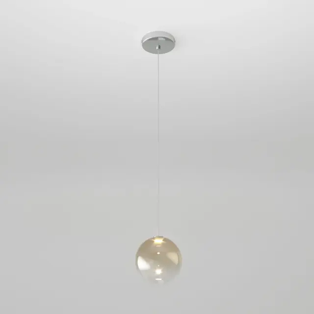 Светильник Eurosvet 50232/1 LED янтарный WONDER — хром, ракурс 2