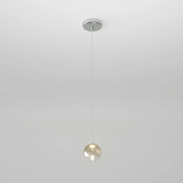 Светильник Eurosvet 50234/1 LED янтарный WONDER — хром, ракурс 2