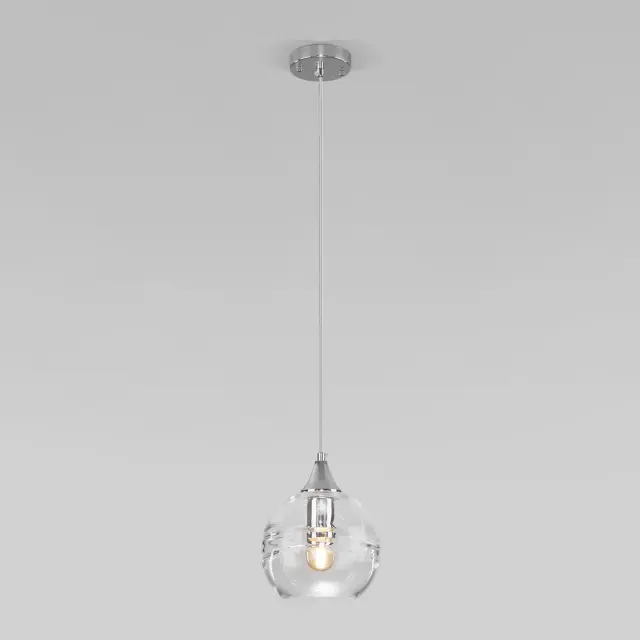 Светильник Eurosvet 50221/1 прозрачный LOTUS — хром, ракурс 2