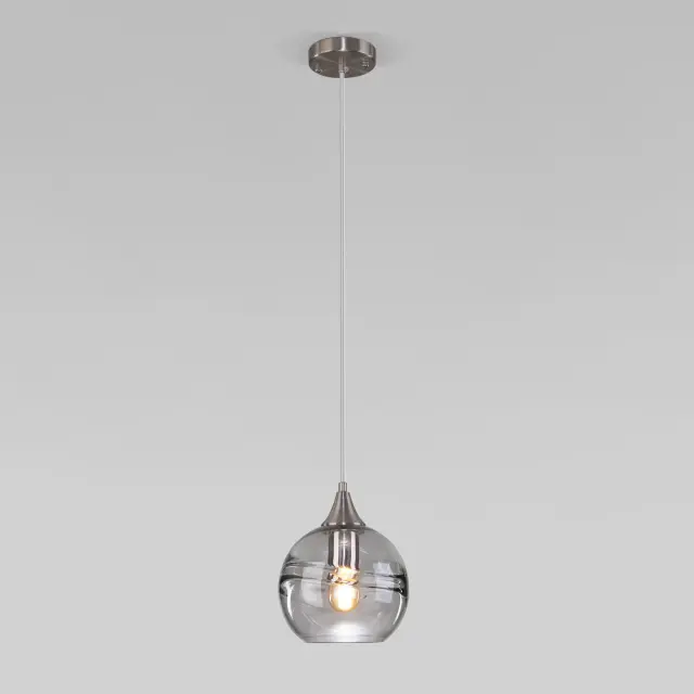 Светильник Eurosvet 50221/1 дымчатый LOTUS — никель, ракурс 2