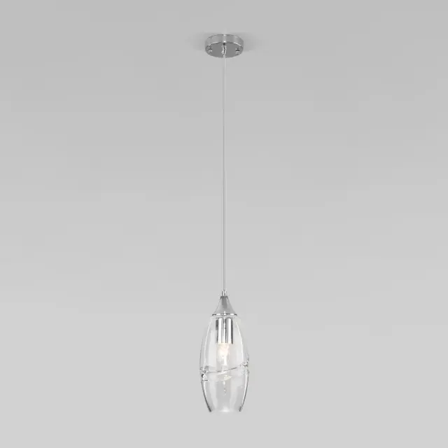 Светильник Eurosvet 50222/1 прозрачный LOTUS — хром, ракурс 2