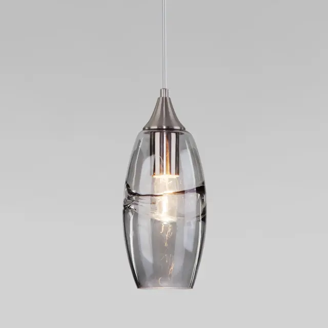 Светильник Eurosvet 50222/1 дымчатый LOTUS — никель